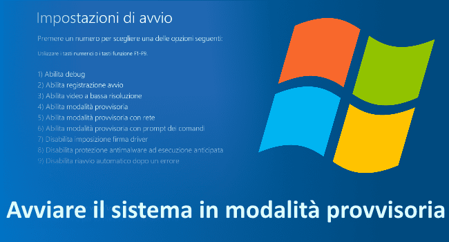 Windows 10 : riavviare in modalità provvisoria
