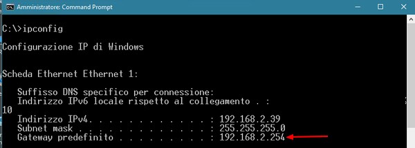 Comandi per verifica connessione internet